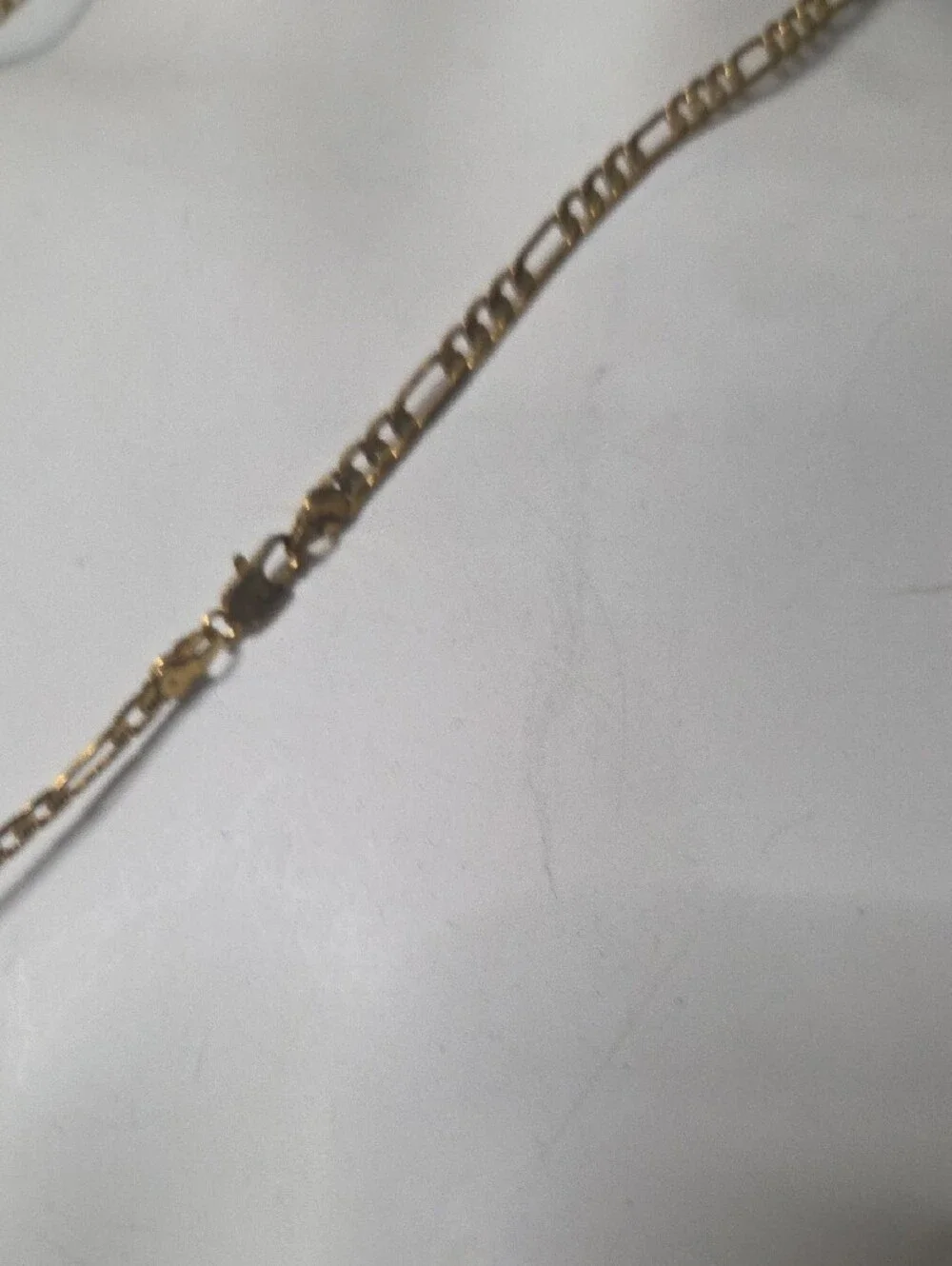Stunning Gold-Toned Figaro Chain & Crucifix Cross Pendant Necklace! ✨